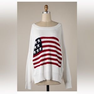 American Flag Sweater